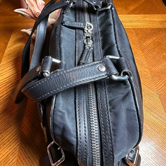 Prada Bauletto Black Nylon Leather Shoulder Bag With
Authentication Card - Picture 4 of 15